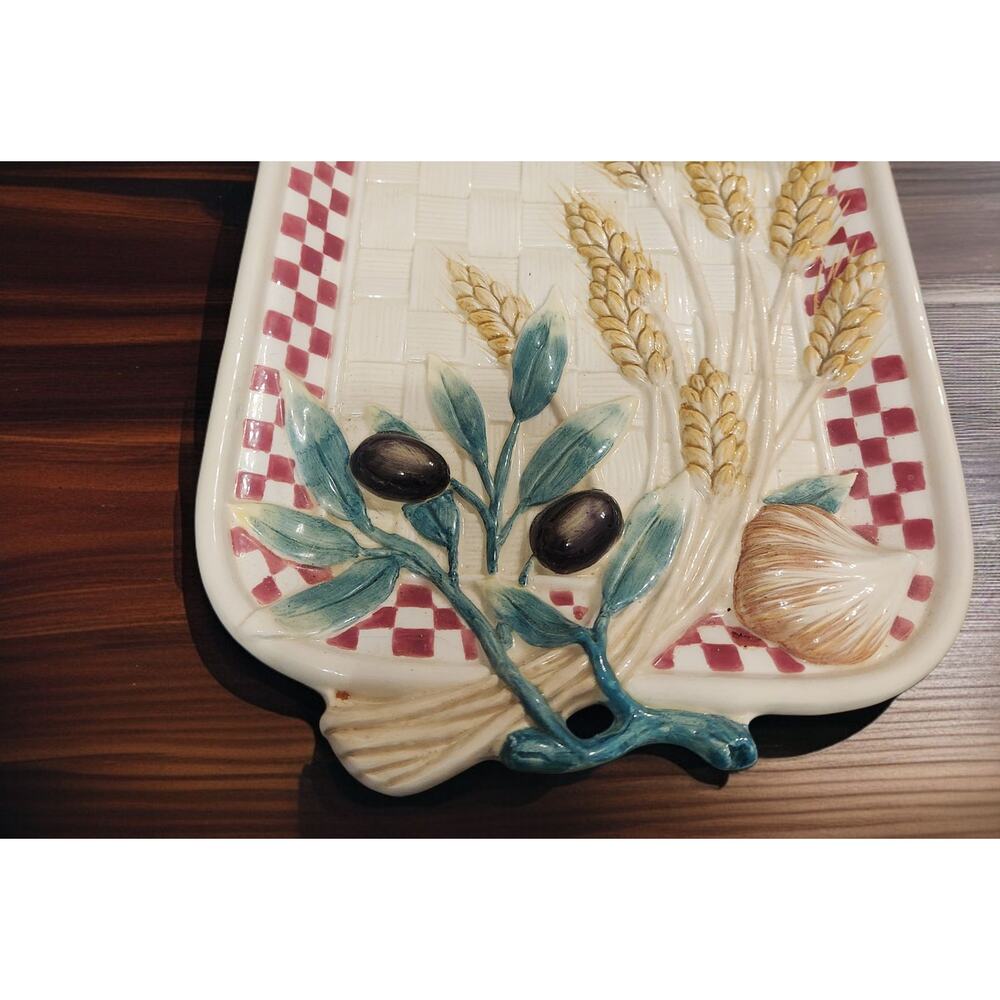 Fitz and Floyd Essentials Papa Paisano Collection French Bread Platter Vintage - Picture 3 of 7